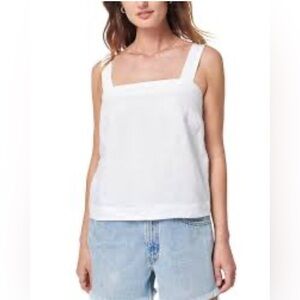 Faherty white Boxy Tank Top with Wide Straps